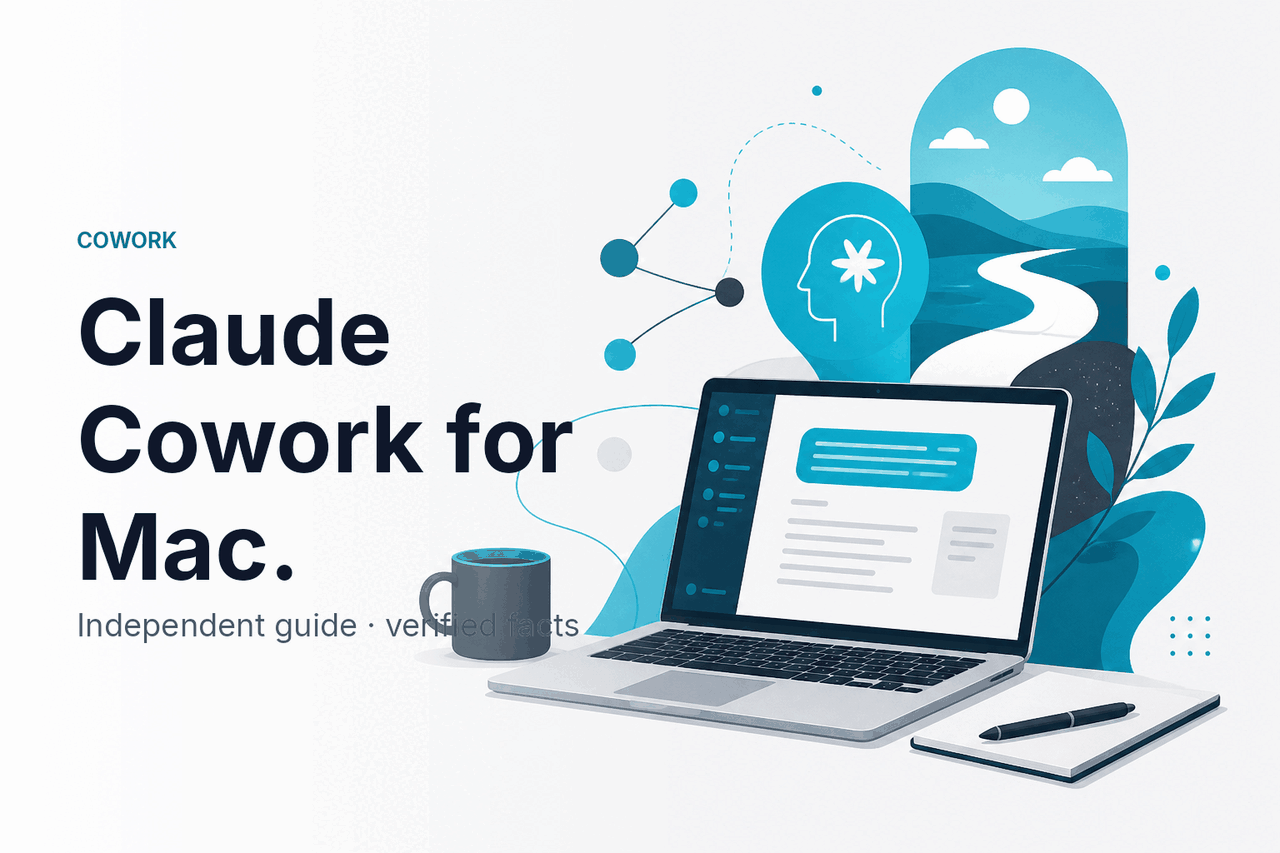 Claude Cowork on macOS — illustration.