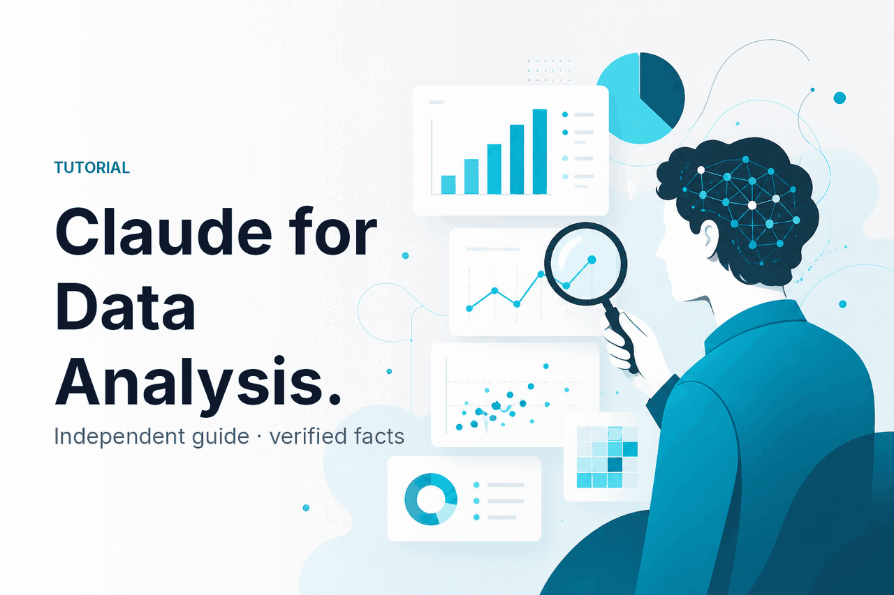 Claude for Data Analysis — hero illustration.