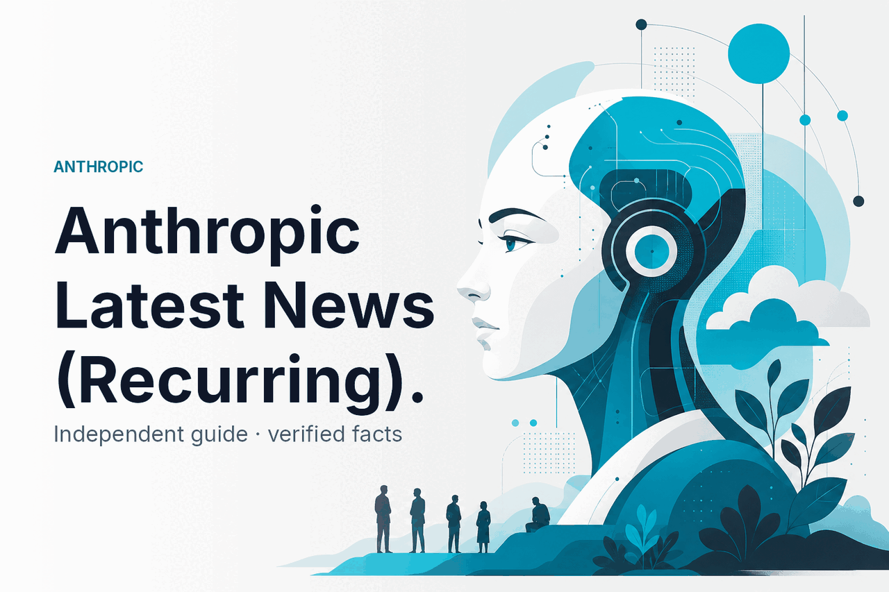 Anthropic Latest News (Recurring) — hero illustration.