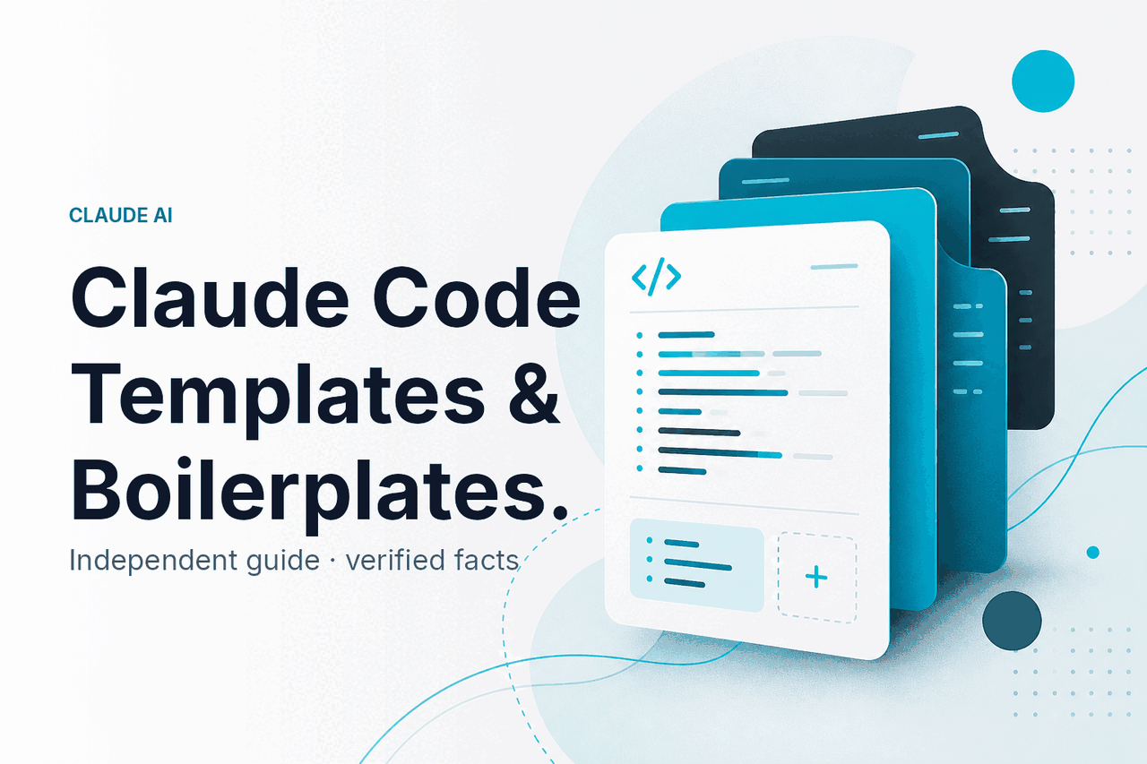 Claude Code Templates & Boilerplates — hero illustration.