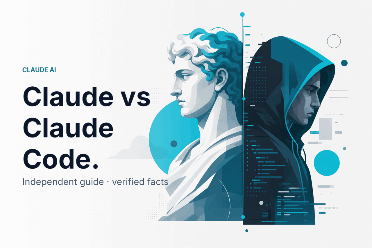Claude vs Claude Code — Differences — hero illustration.