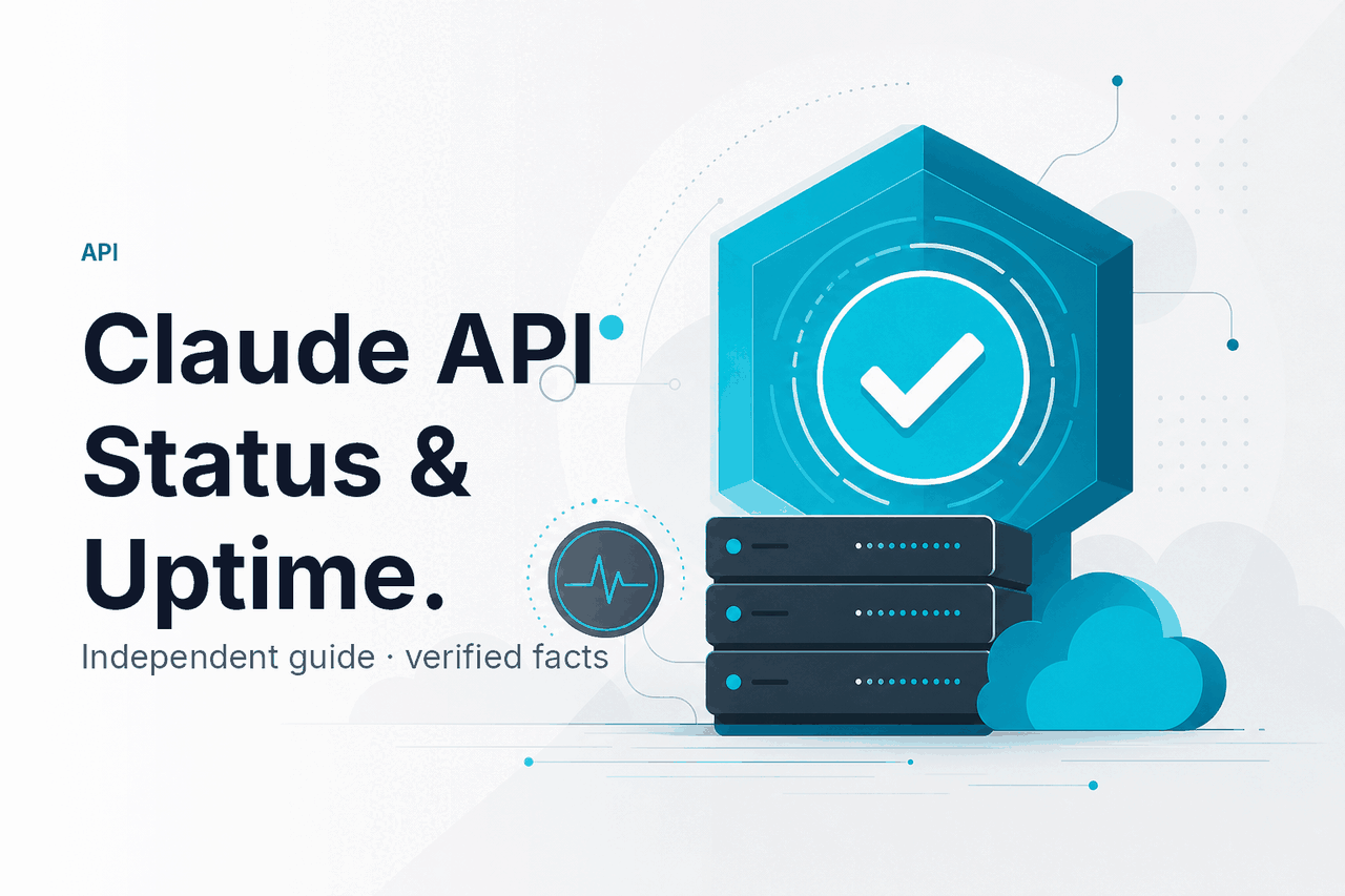 Claude API Status & Uptime — hero illustration.