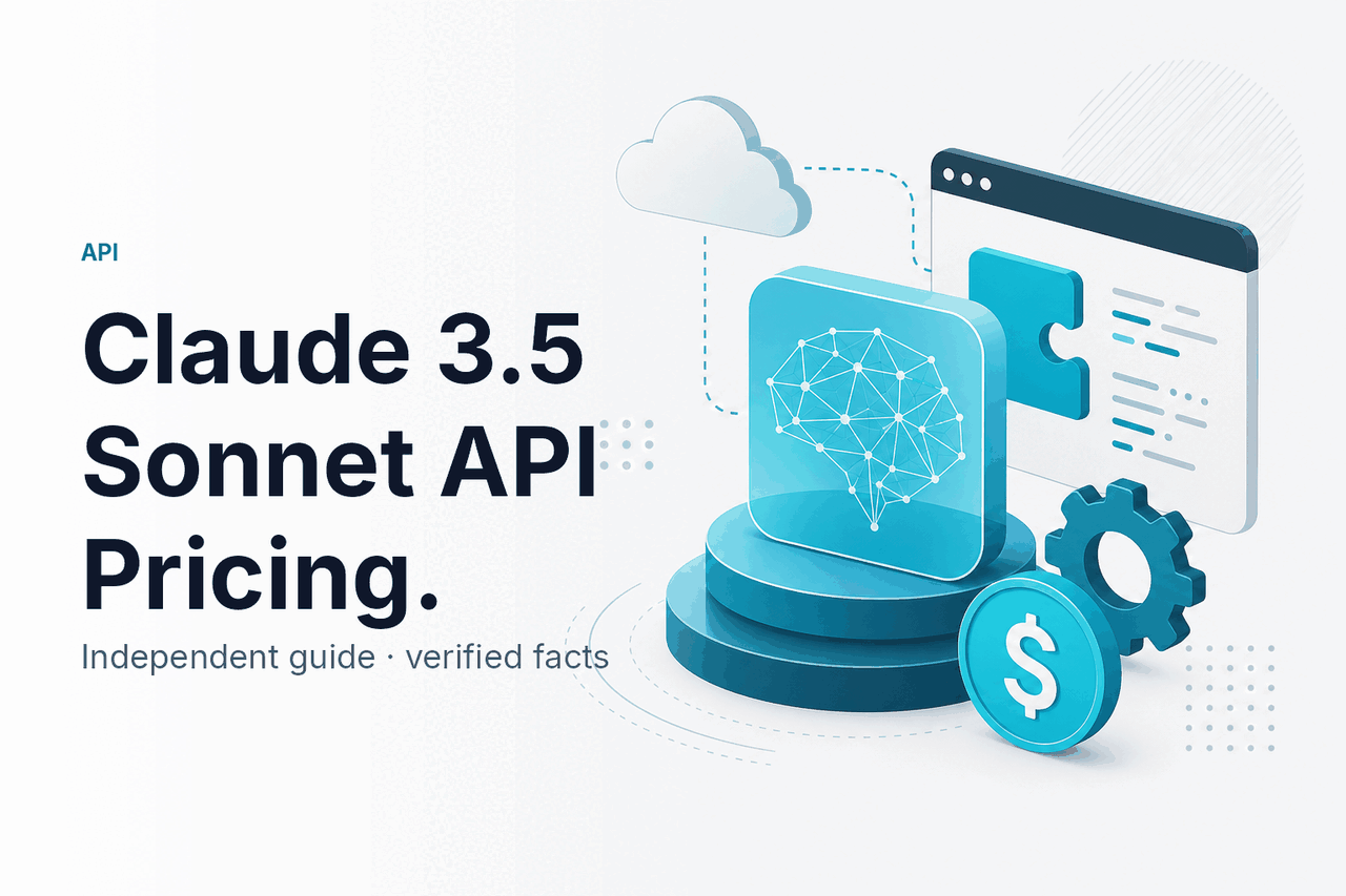 Claude 3.5 Sonnet API Pricing — hero illustration.