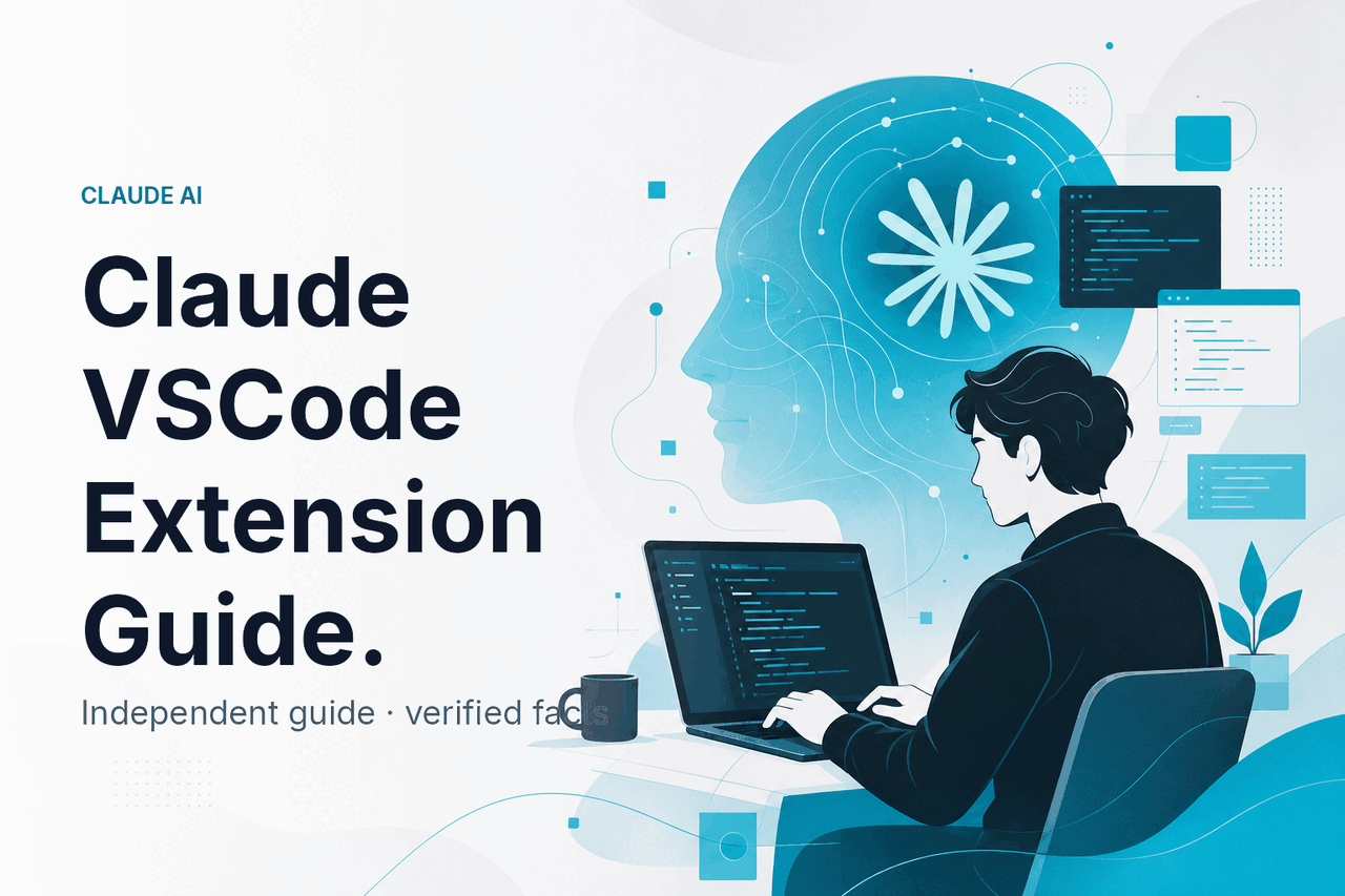 Claude VSCode Extension Guide — hero illustration.