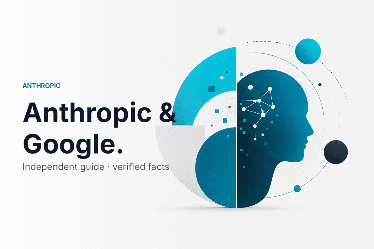 Anthropic & Google — Investment & Cloud — hero illustration.