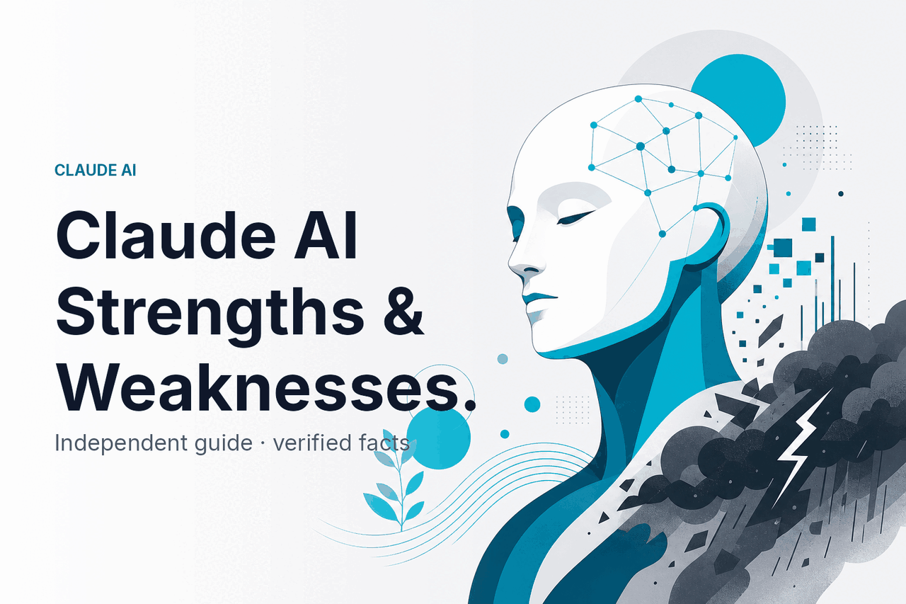 Claude AI Strengths & Weaknesses — hero illustration.