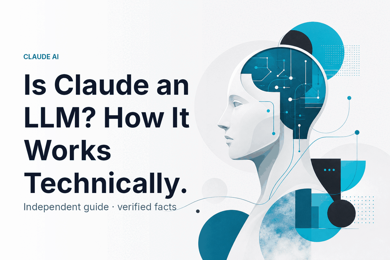 Is Claude an LLM? How It Works Technically — hero illustration.