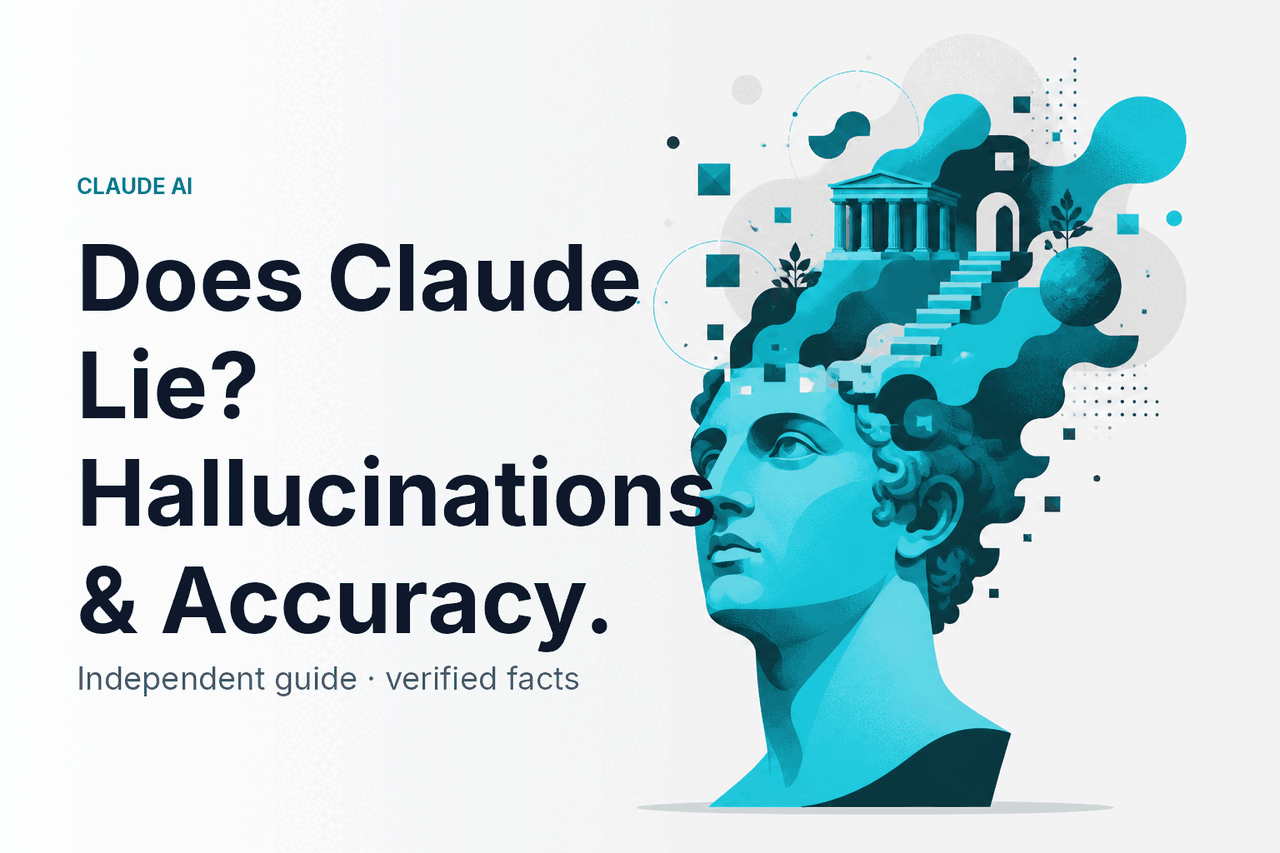 Does Claude Lie? Hallucinations & Accuracy — hero illustration.