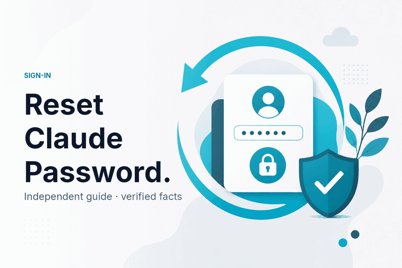 Reset Claude password — hero illustration.