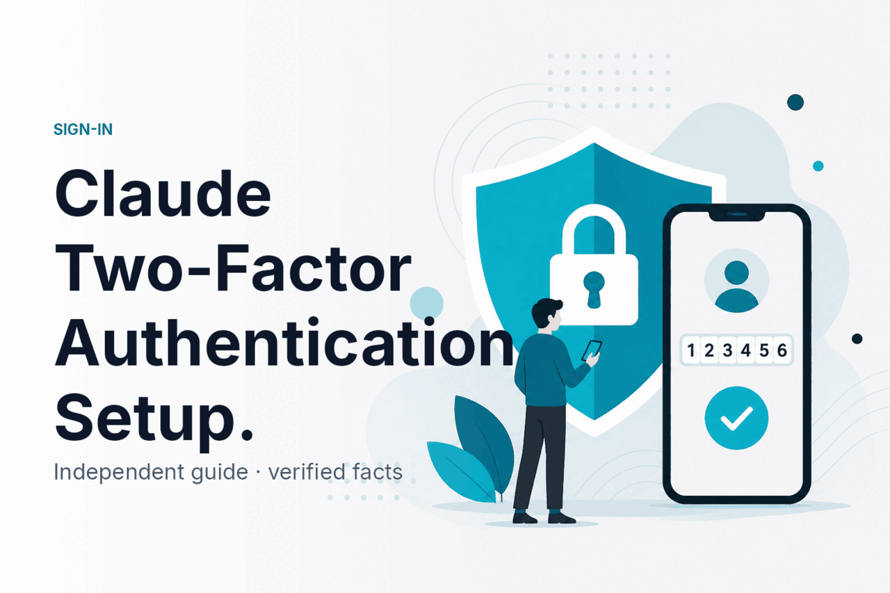 Claude account security guide — hero illustration.