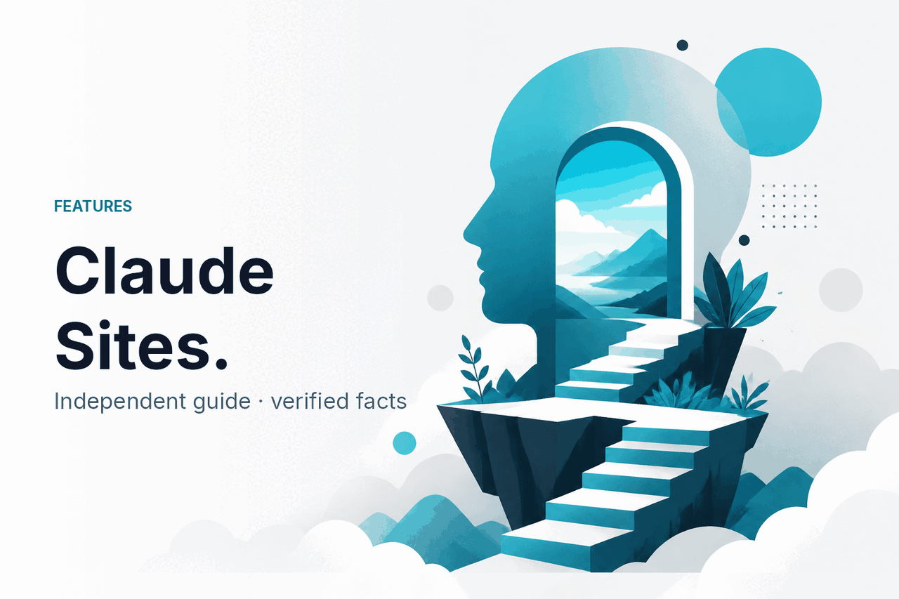 Claude Sites — Build Web Apps Without Code — hero illustration.
