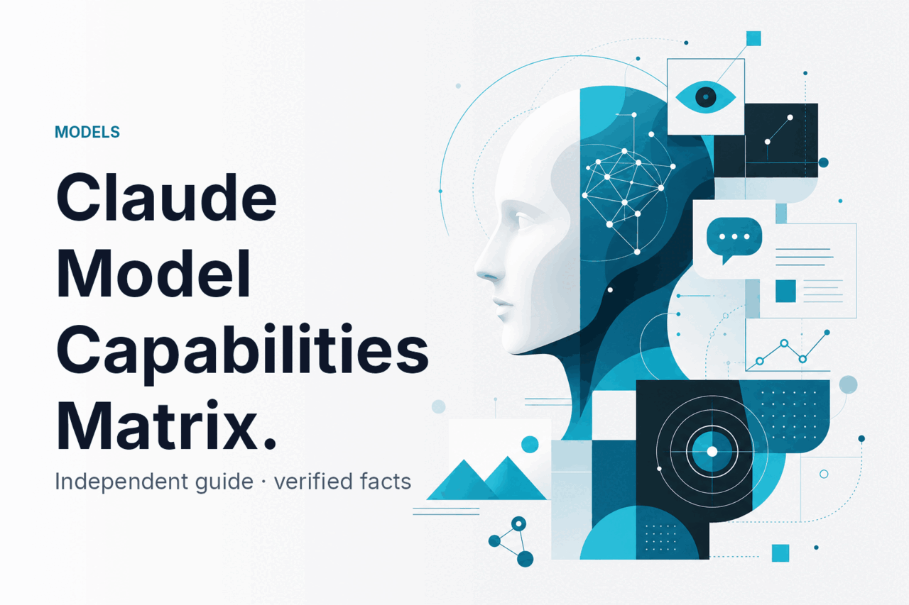 Claude Model Capabilities Matrix — hero illustration.