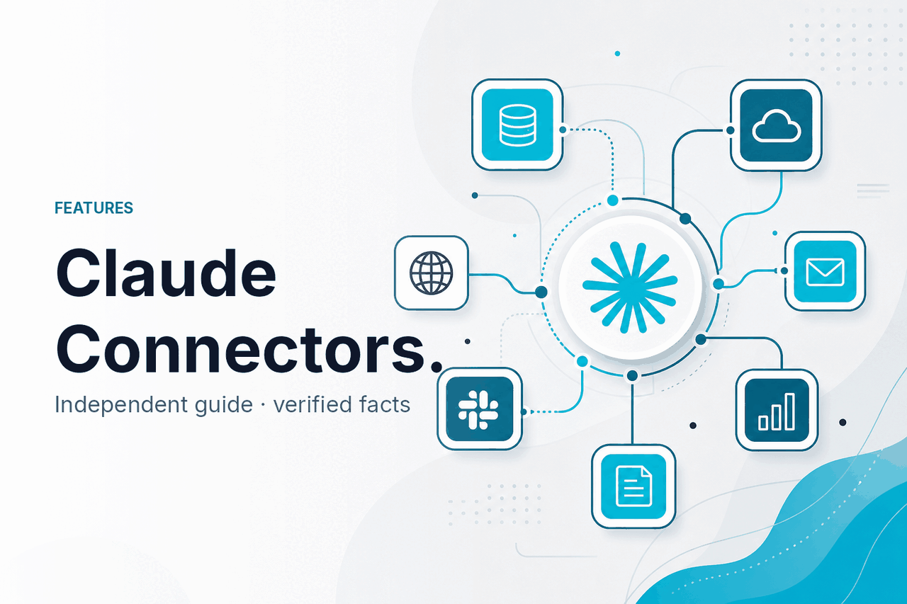 Claude Connectors — Connect External Apps — hero illustration.