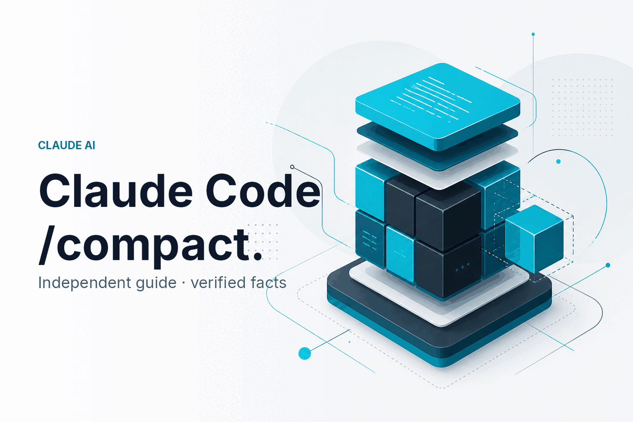 Claude Code /compact — Save Context Tokens — hero illustration.