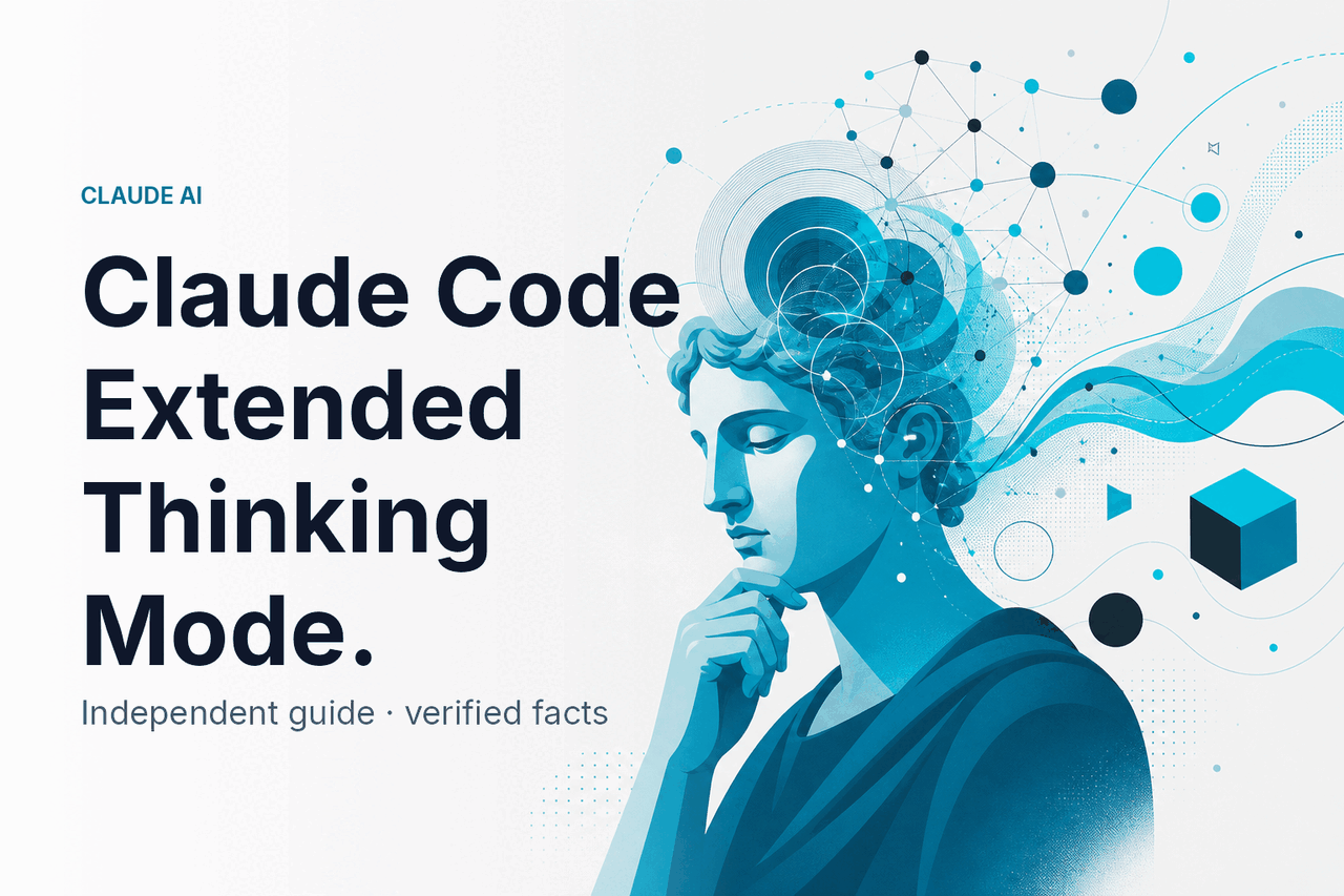 Claude Code Extended Thinking Mode — hero illustration.