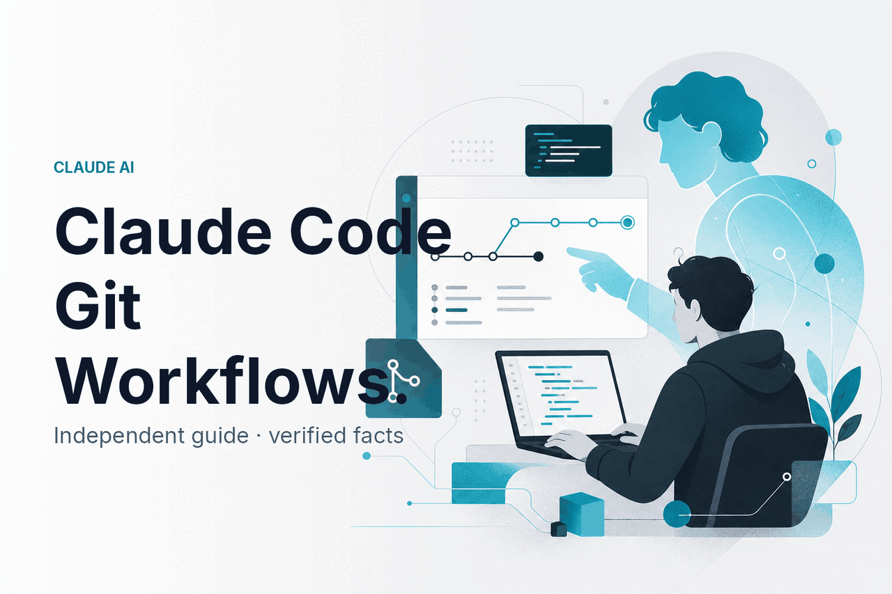 Claude Code Git Workflows — hero illustration.