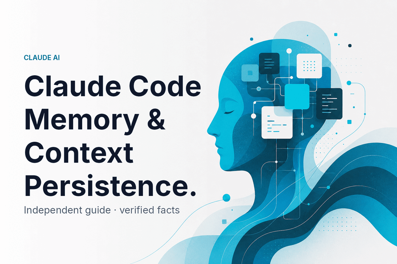 Claude Code Memory & Context Persistence — hero illustration.