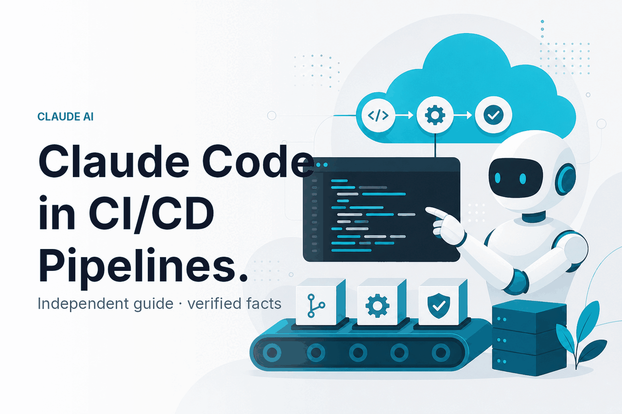 Claude Code in CI/CD Pipelines — hero illustration.