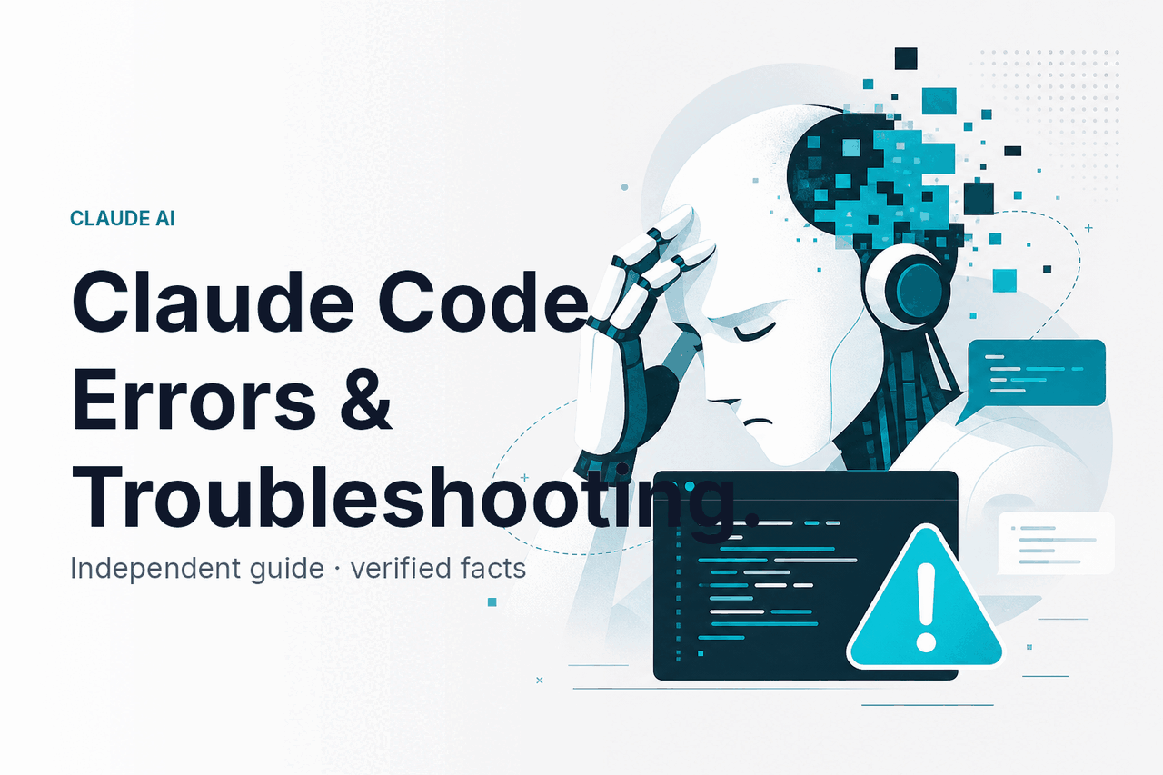 Claude Code Errors & Troubleshooting — hero illustration.