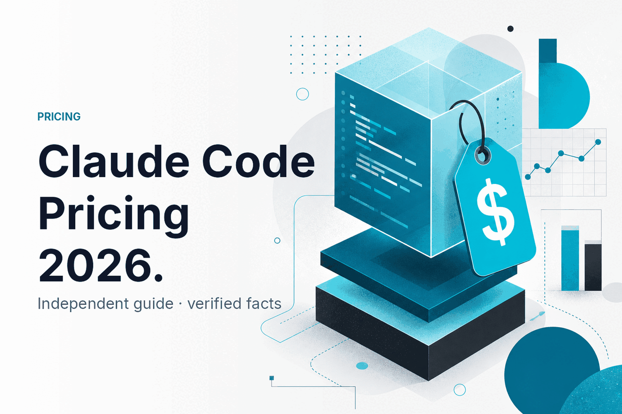 Claude Code Pricing 2026 — hero illustration.