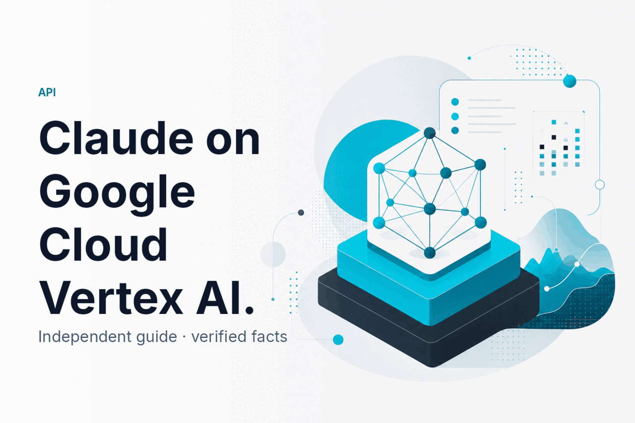 Claude on Google Cloud Vertex AI — hero illustration.