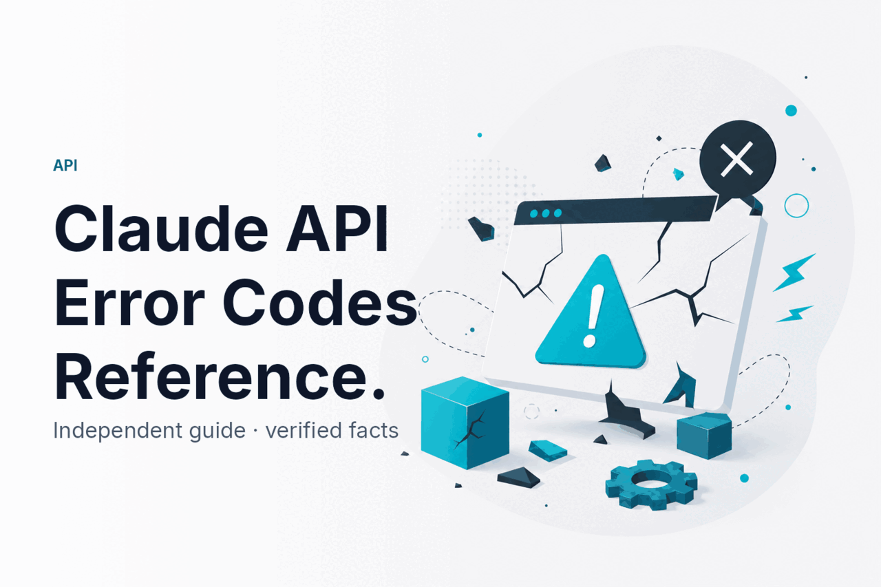 Claude API Error Codes Reference — hero illustration.