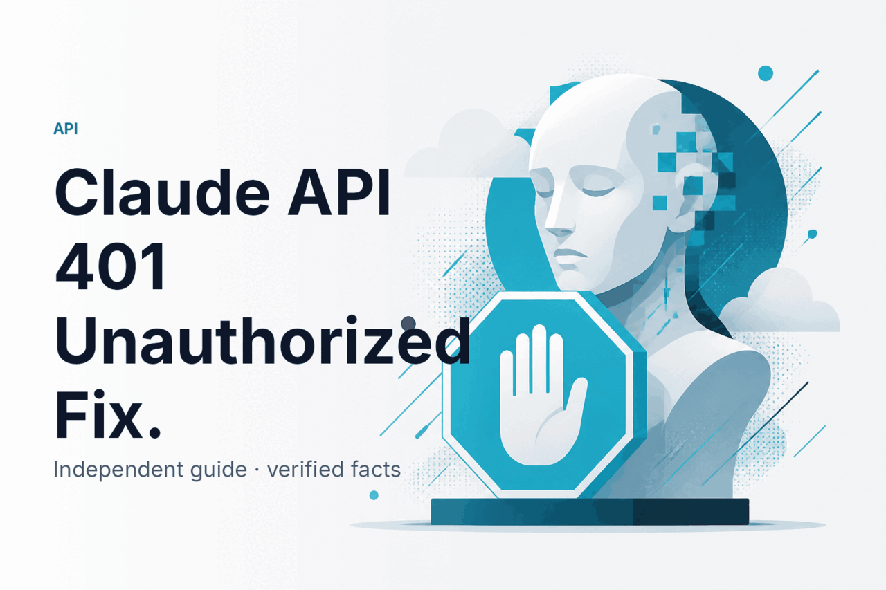 Claude API 401 Unauthorized Fix — hero illustration.