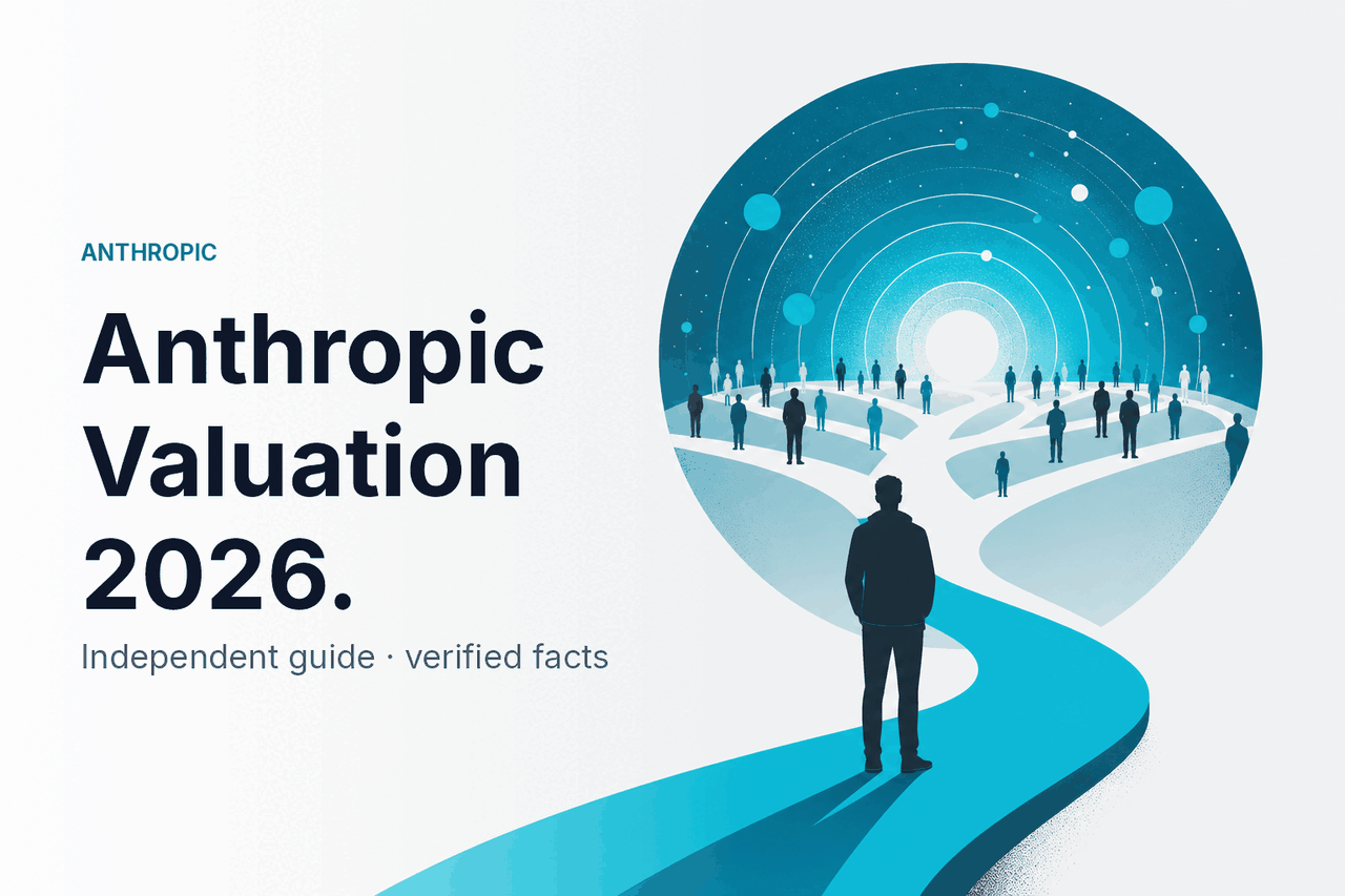 Anthropic Valuation 2026 — hero illustration.