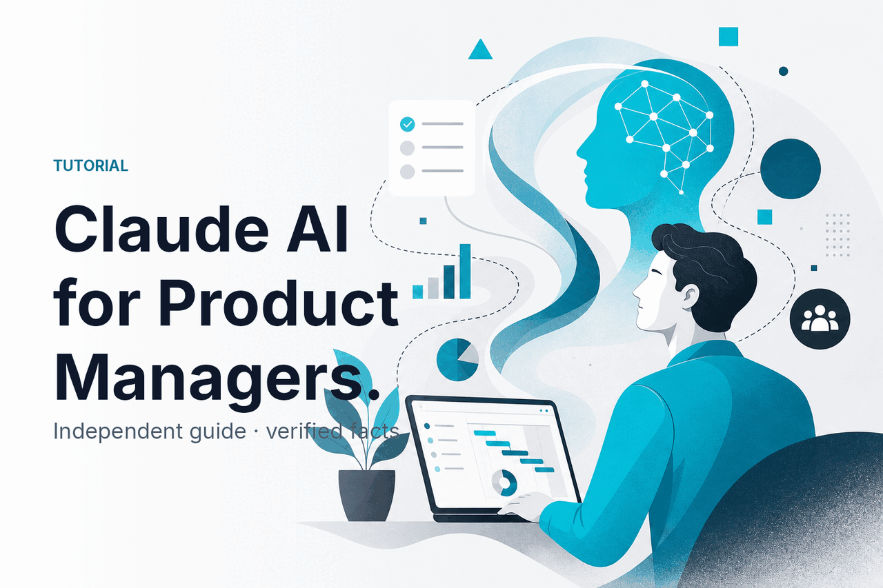 Claude AI for Product Managers — hero illustration.