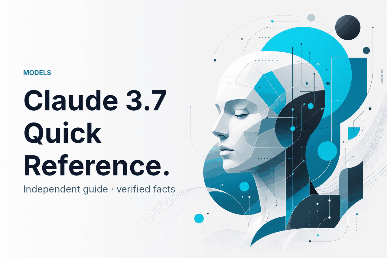 Claude 3.7 Quick Reference — hero illustration.