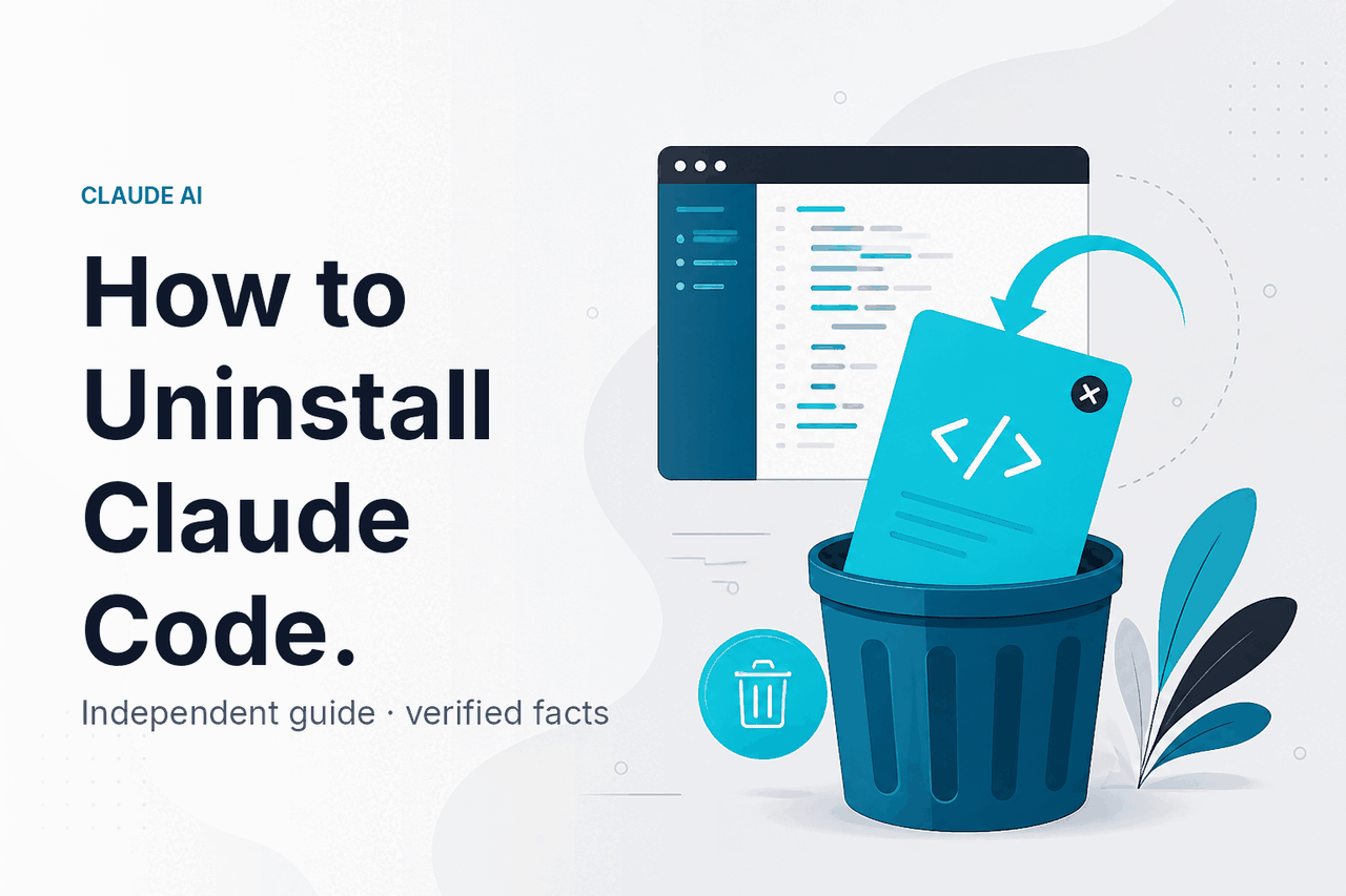How to Uninstall Claude Code — hero illustration.