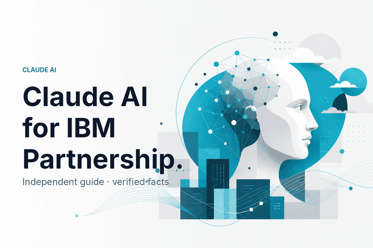 Claude AI for IBM Partnership — hero illustration.