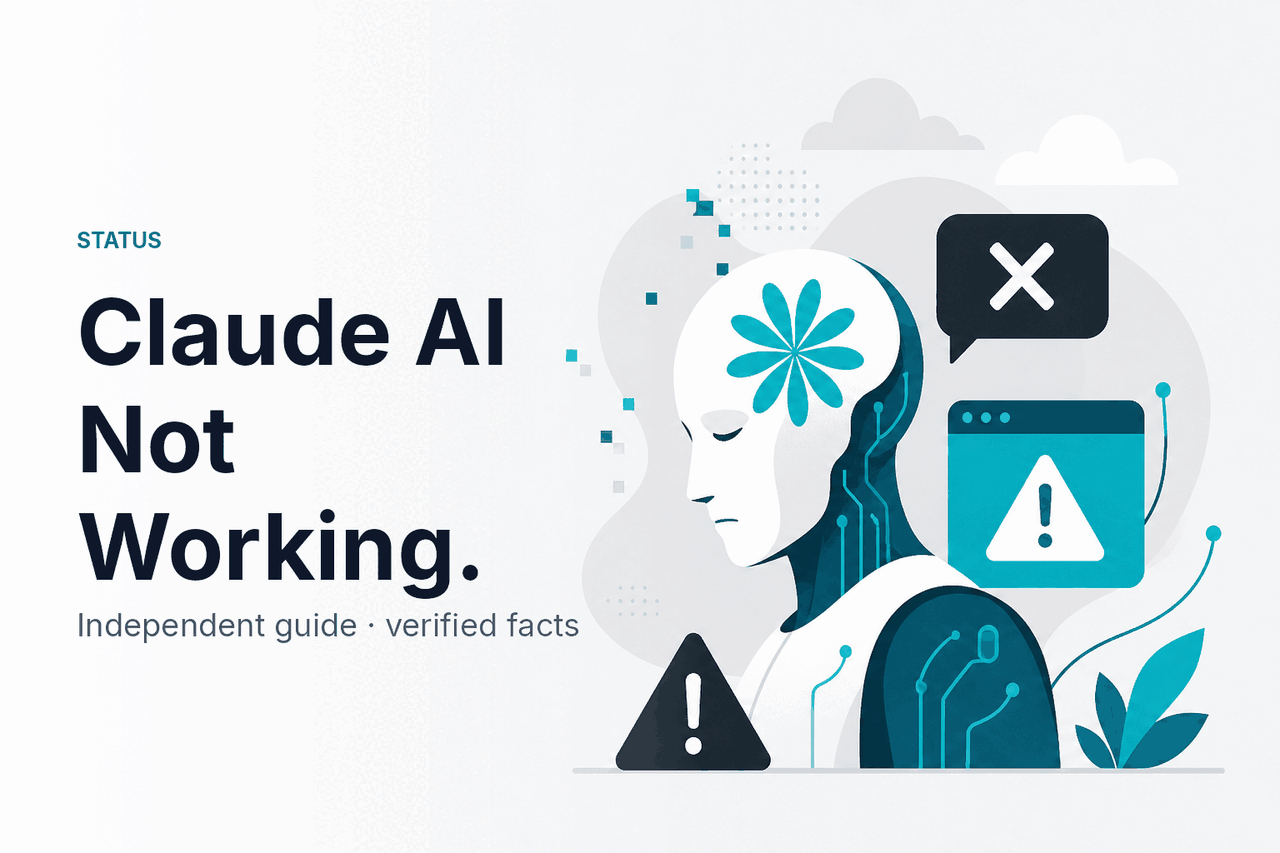 Claude AI Not Working — Diagnostic Checklist — hero illustration.