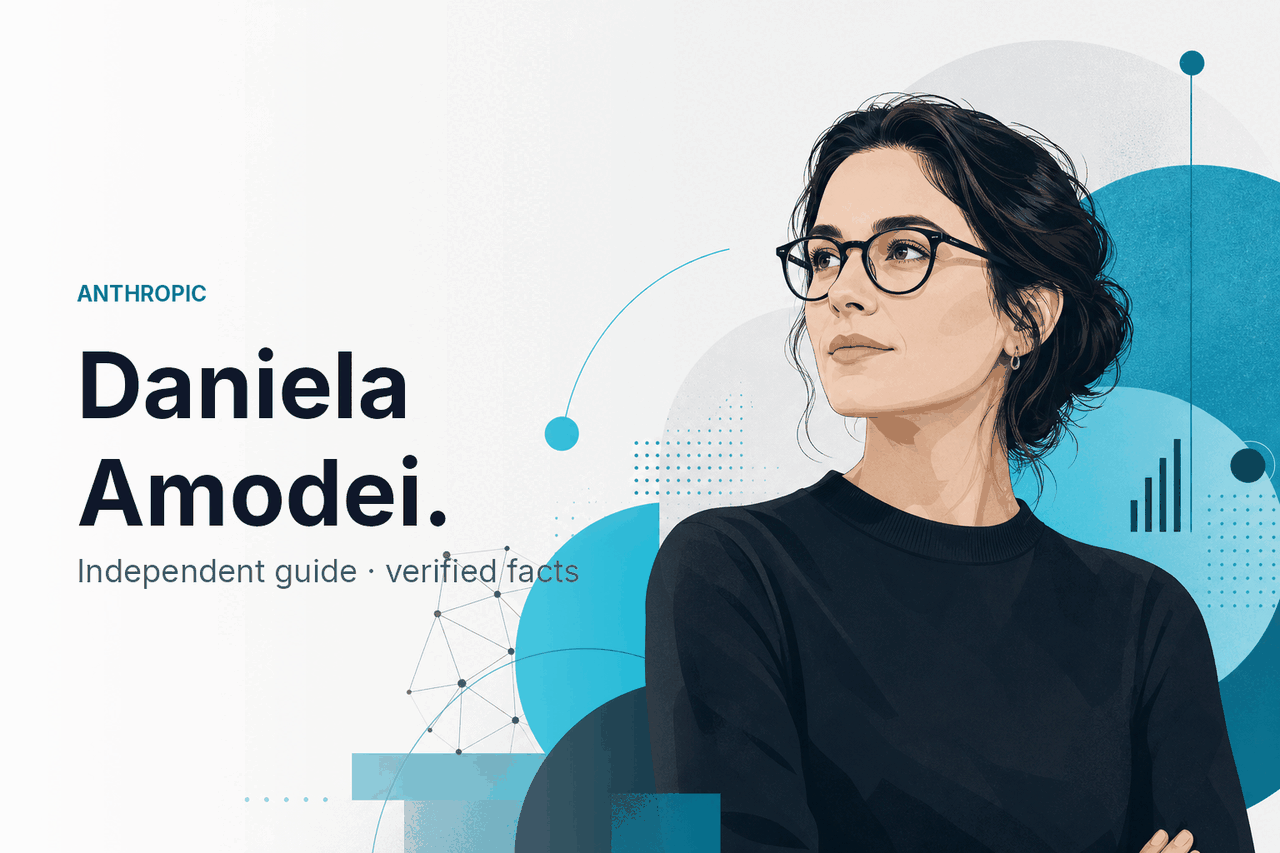 Daniela Amodei — President of Anthropic — hero illustration.