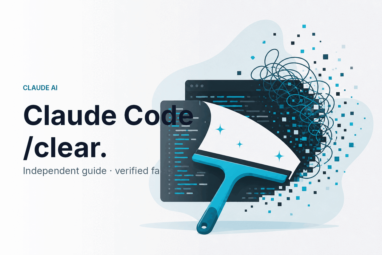Claude Code /clear — Reset Conversation — hero illustration.