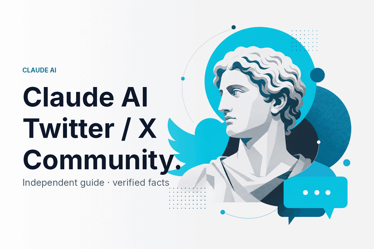 Claude AI Twitter / X Community — hero illustration.