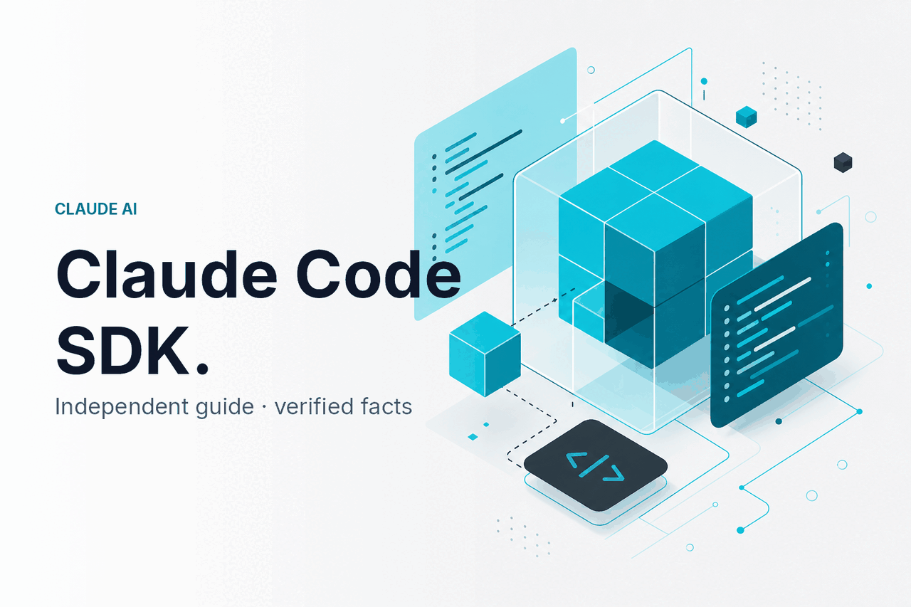 Claude Code SDK — Build with Agent SDK — hero illustration.