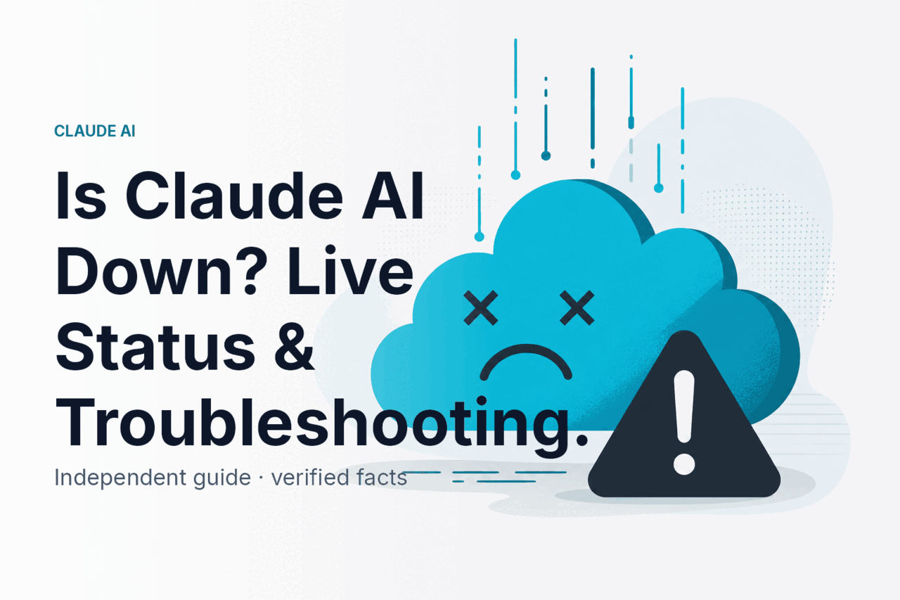 Is Claude AI Down? Live Status & Troubleshooting — hero illustration.