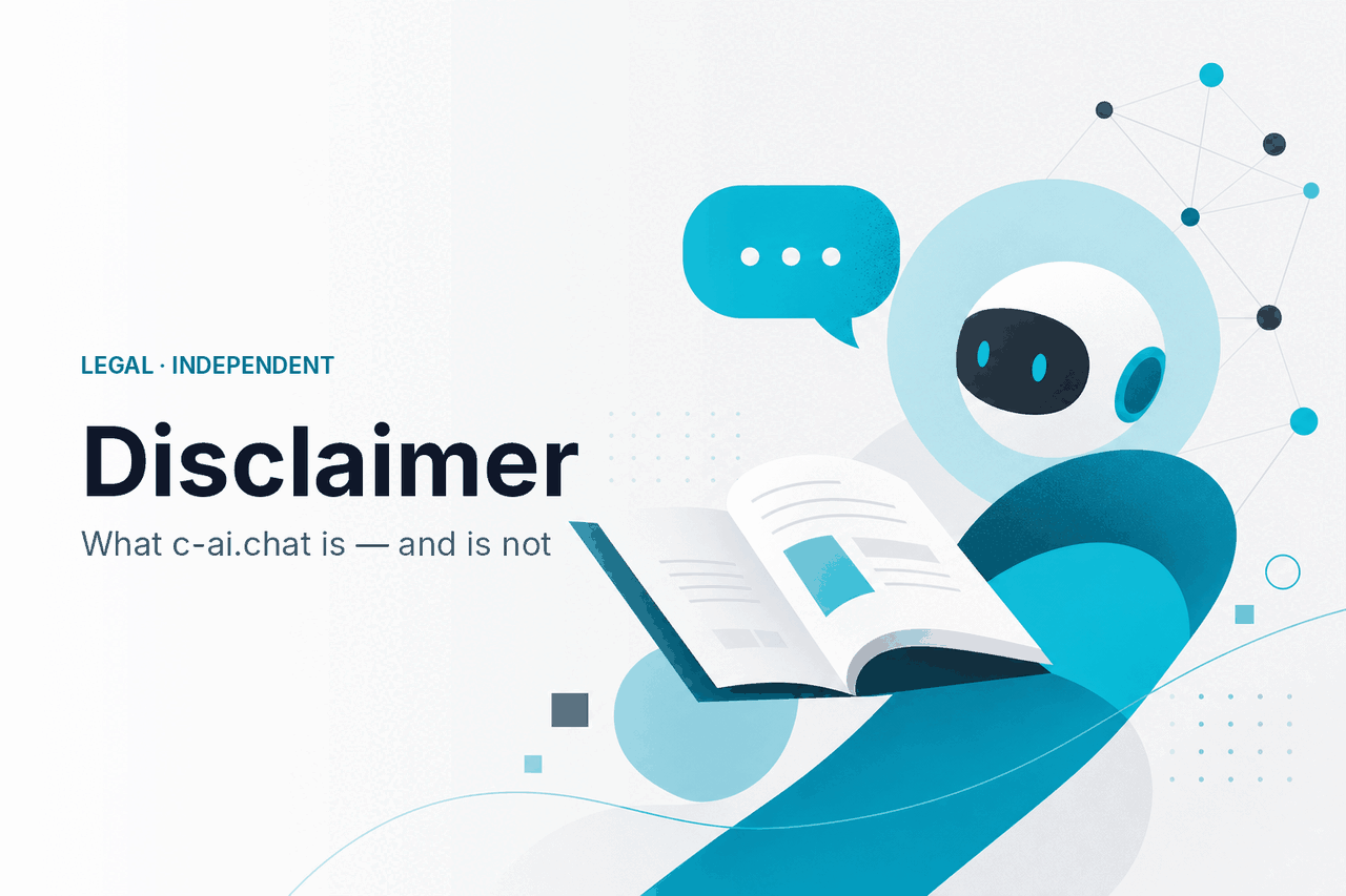 Disclaimer — c-ai.chat is an independent guide.
