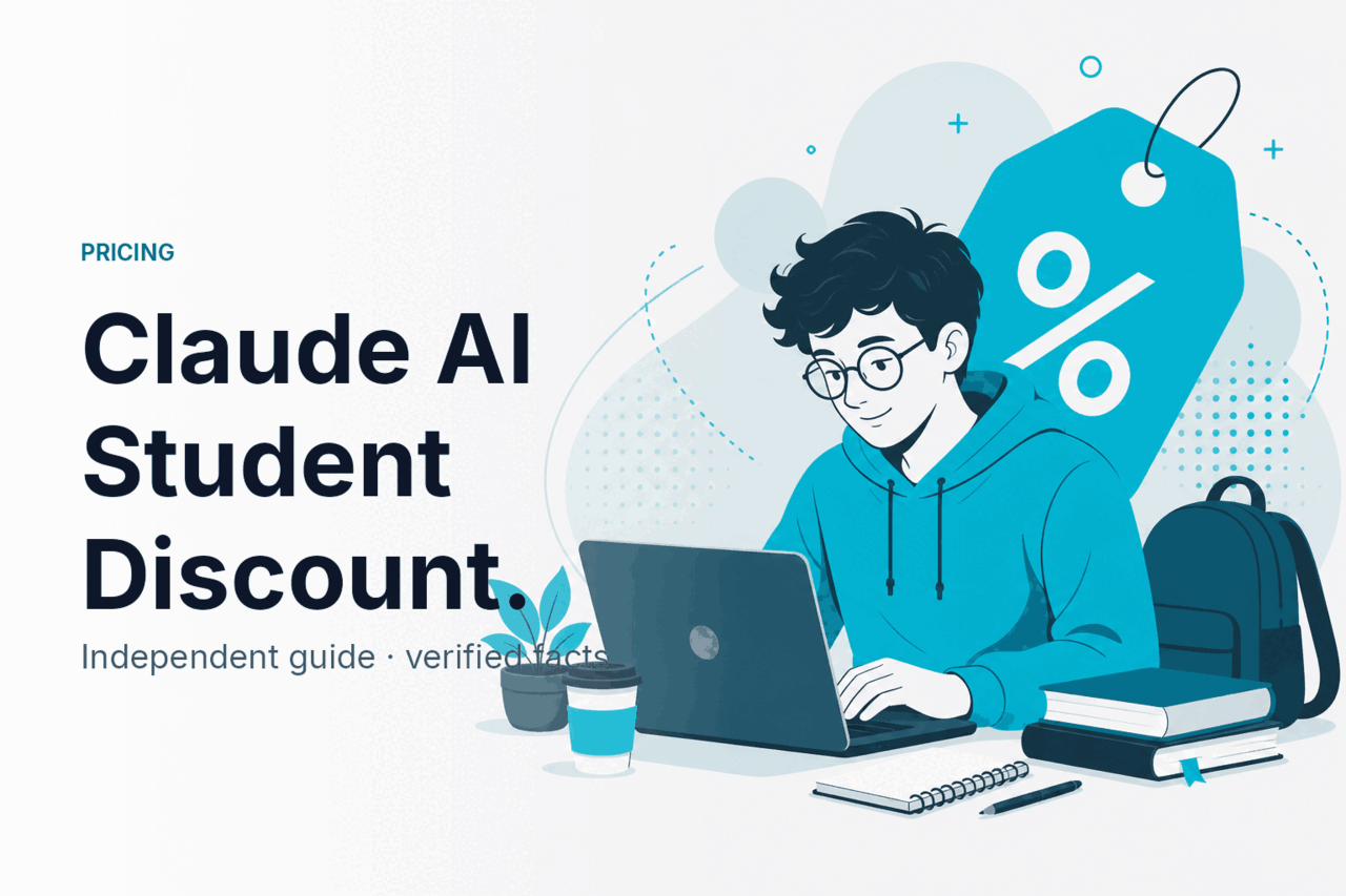 Claude AI Student Discount — 50% Off — hero illustration.
