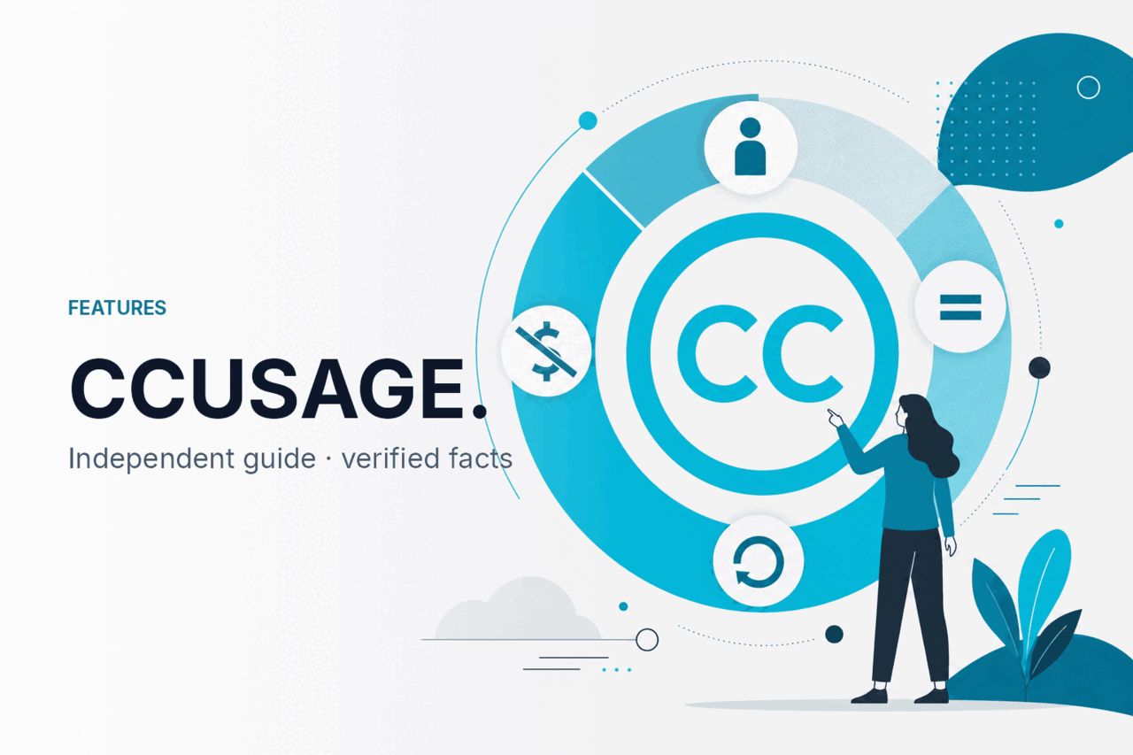 CCUSAGE — Claude Code Usage Tracker — hero illustration.