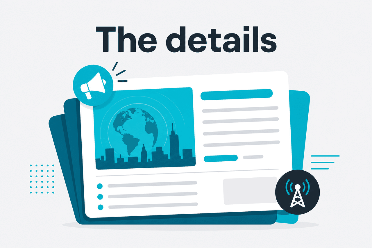 Abstract news-update illustration