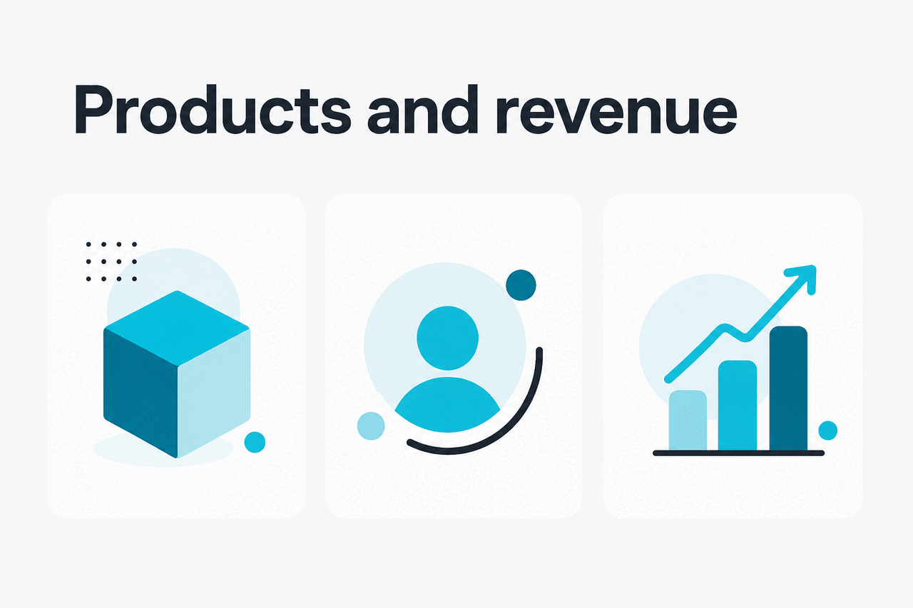 Abstract Anthropic product family illustration