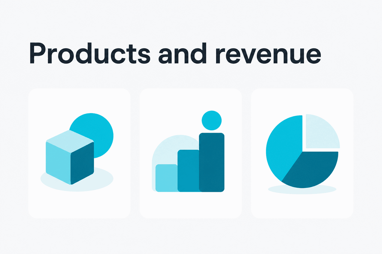 Abstract Anthropic product family illustration