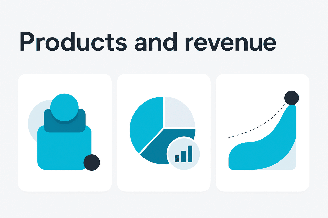 Abstract Anthropic product family illustration