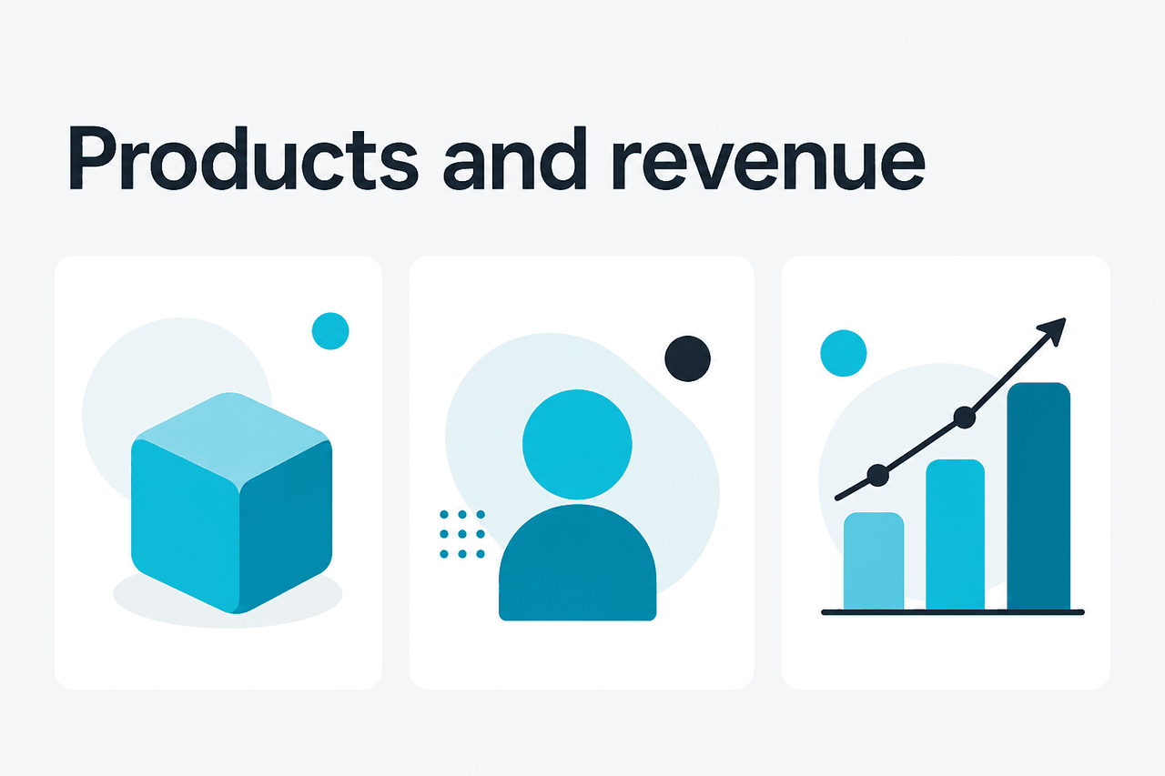 Abstract Anthropic product family illustration