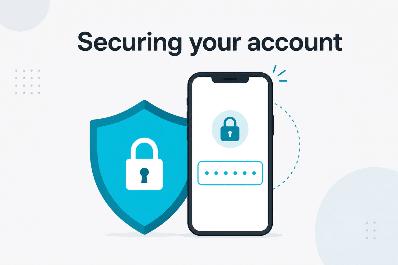 Account security best practices illustration