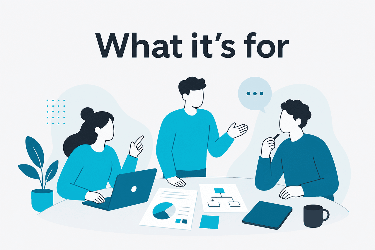 Illustration of delegating a task to an agent rather than pairing in real time.