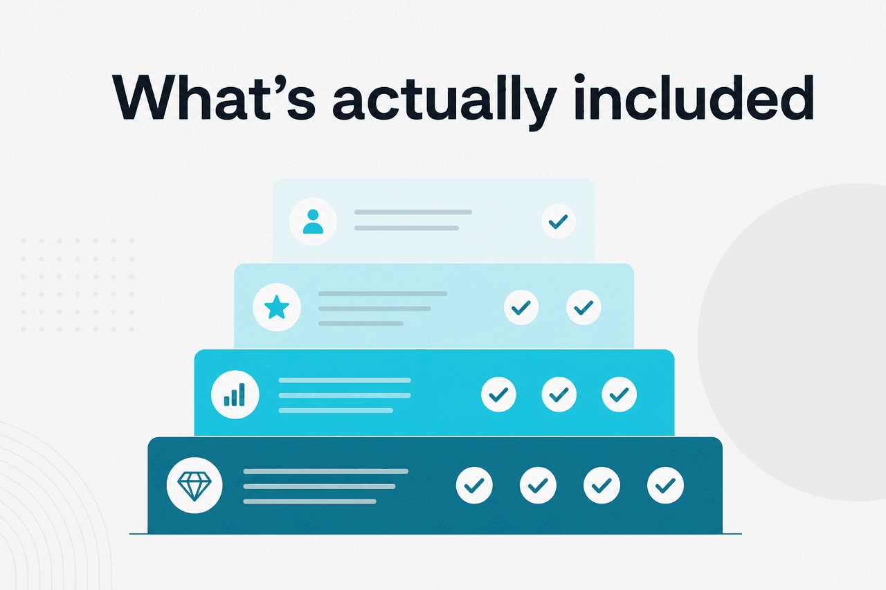 Abstract subscription-tier illustration