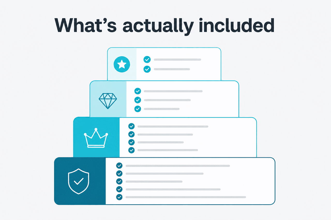 Abstract subscription-tier illustration